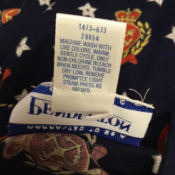 Vintage Pendleton button front shirt blouse Women's size 8 nautical print - Picture 5 of 5